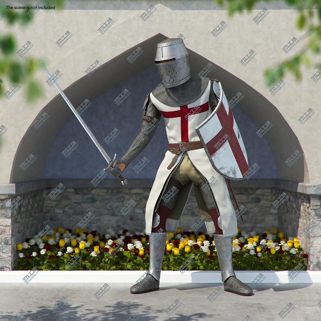 images/goods_img/202104092/Crusader Knight Templar Attack Pose 3D/2.jpg